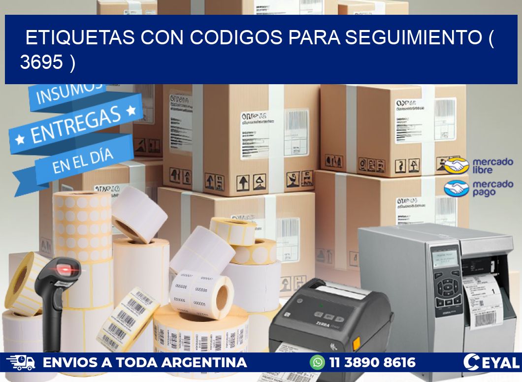 ETIQUETAS CON CODIGOS PARA SEGUIMIENTO ( 3695 )