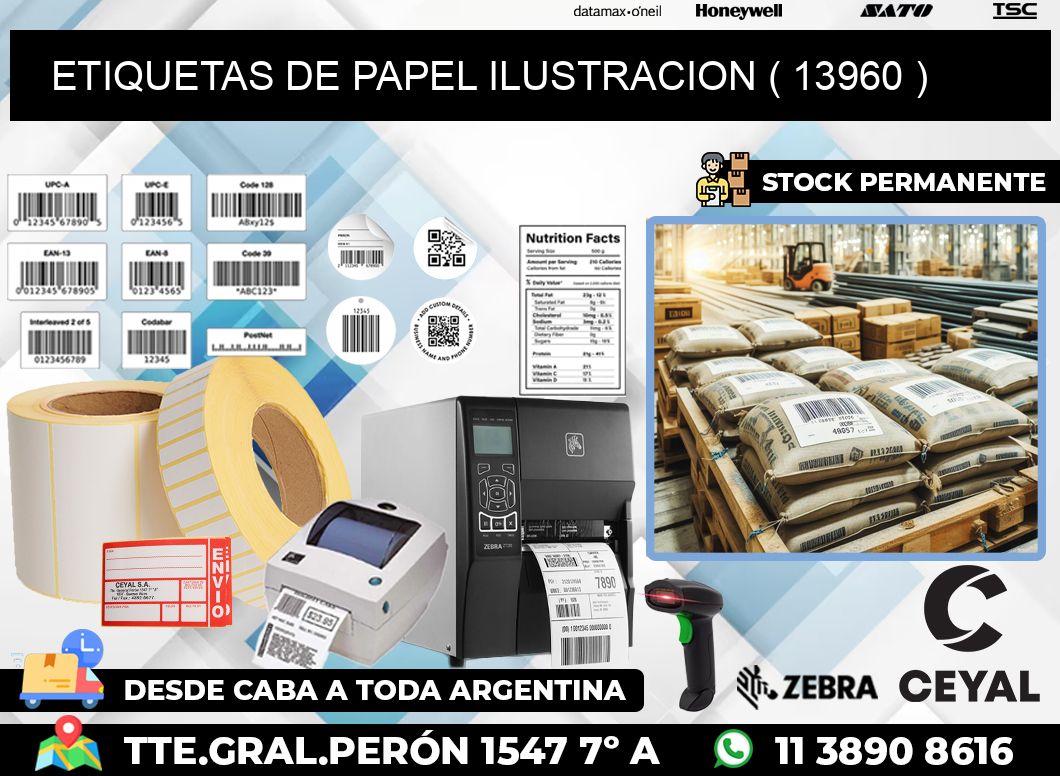 ETIQUETAS DE PAPEL ILUSTRACION ( 13960 )