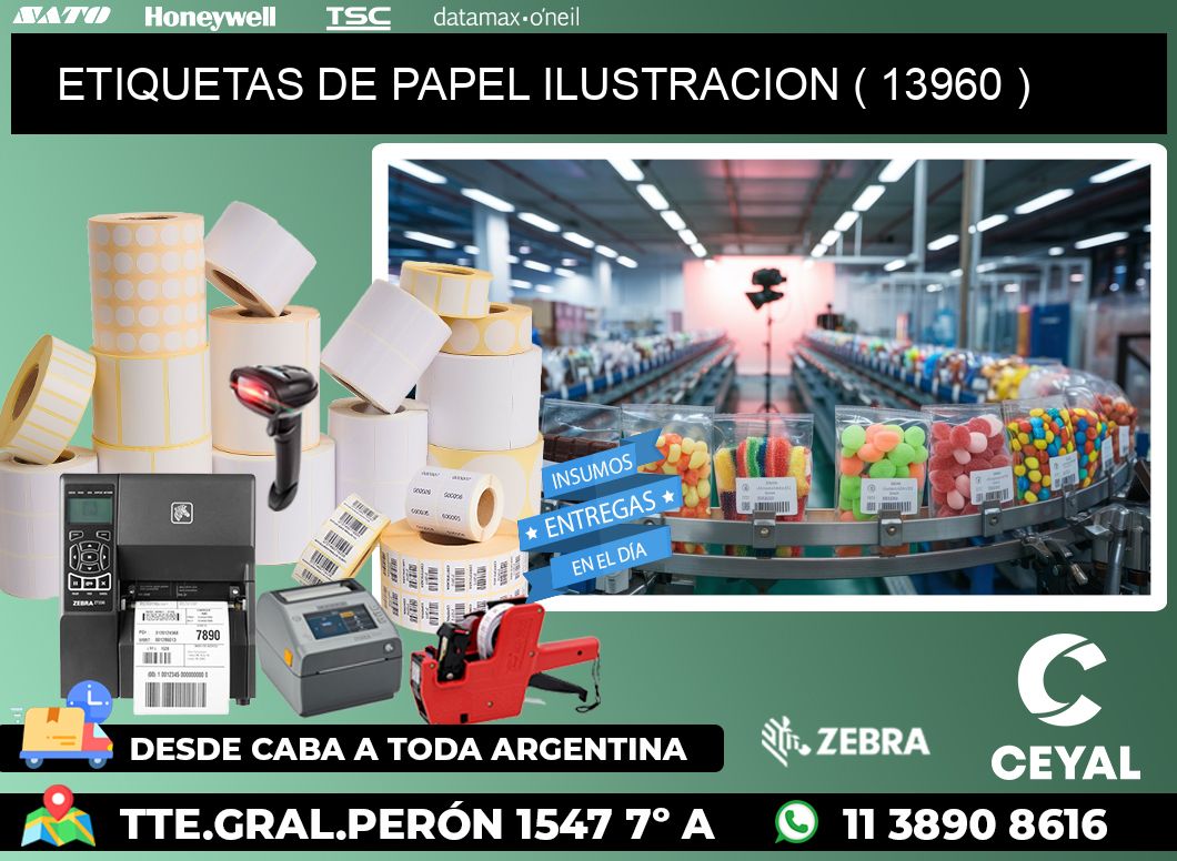 ETIQUETAS DE PAPEL ILUSTRACION ( 13960 )