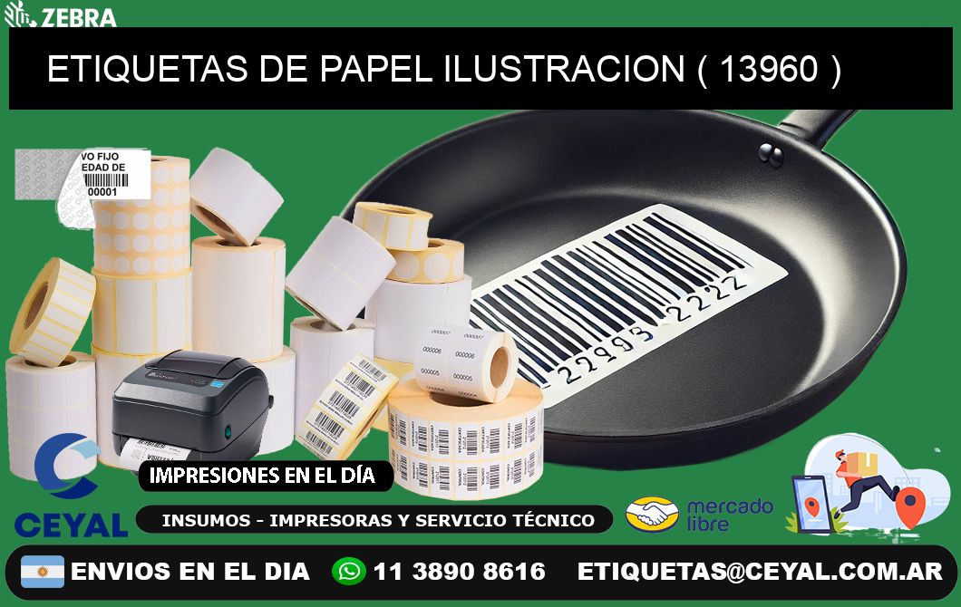 ETIQUETAS DE PAPEL ILUSTRACION ( 13960 )