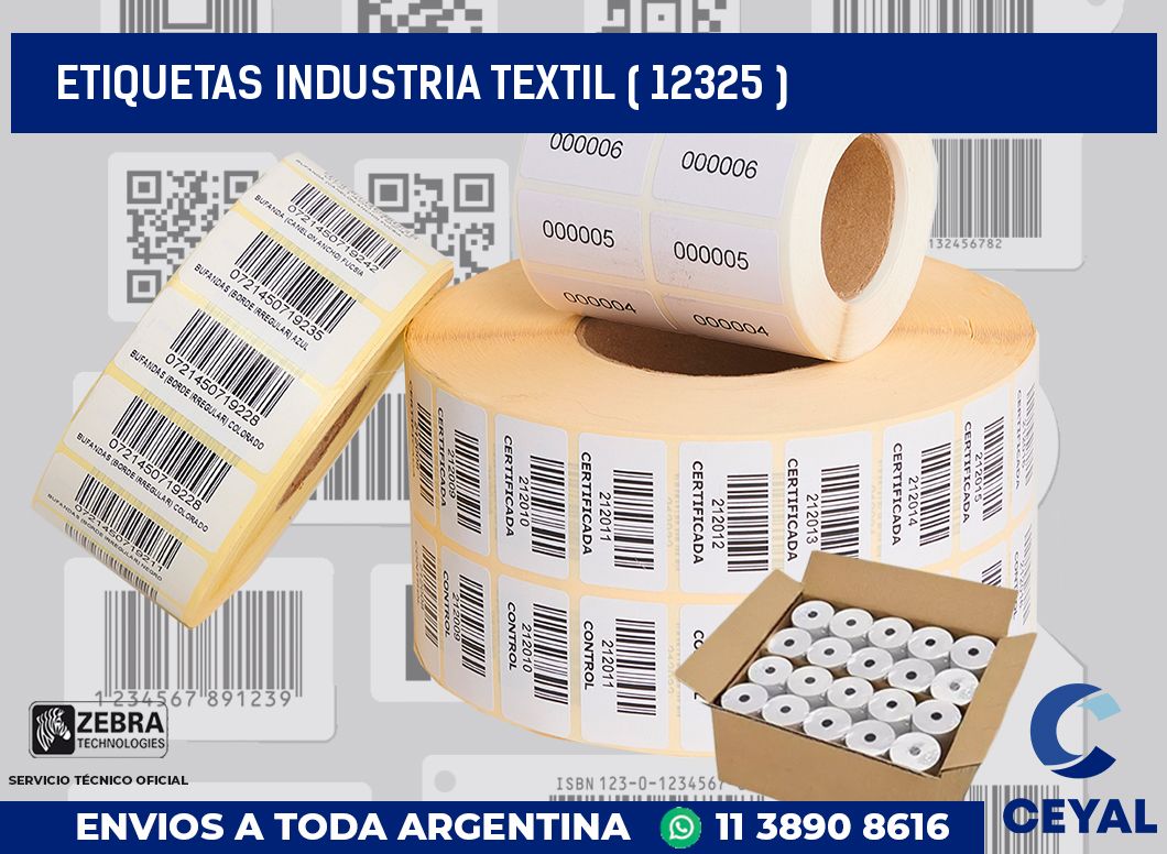 ETIQUETAS INDUSTRIA TEXTIL ( 12325 )