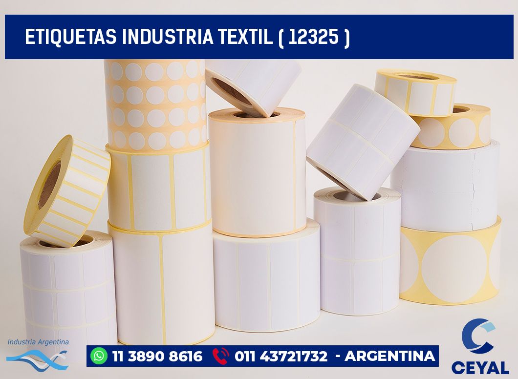 ETIQUETAS INDUSTRIA TEXTIL ( 12325 )