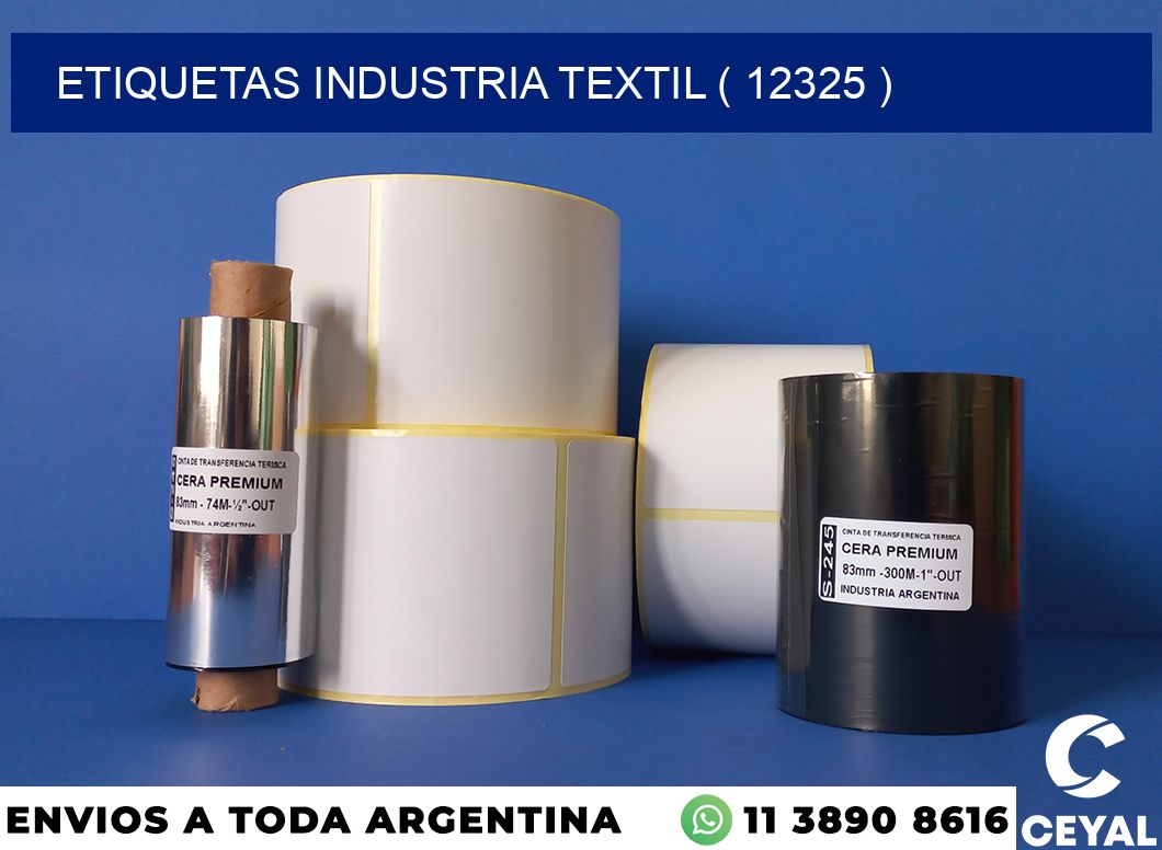 ETIQUETAS INDUSTRIA TEXTIL ( 12325 )