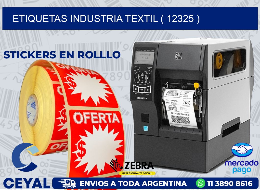 ETIQUETAS INDUSTRIA TEXTIL ( 12325 )