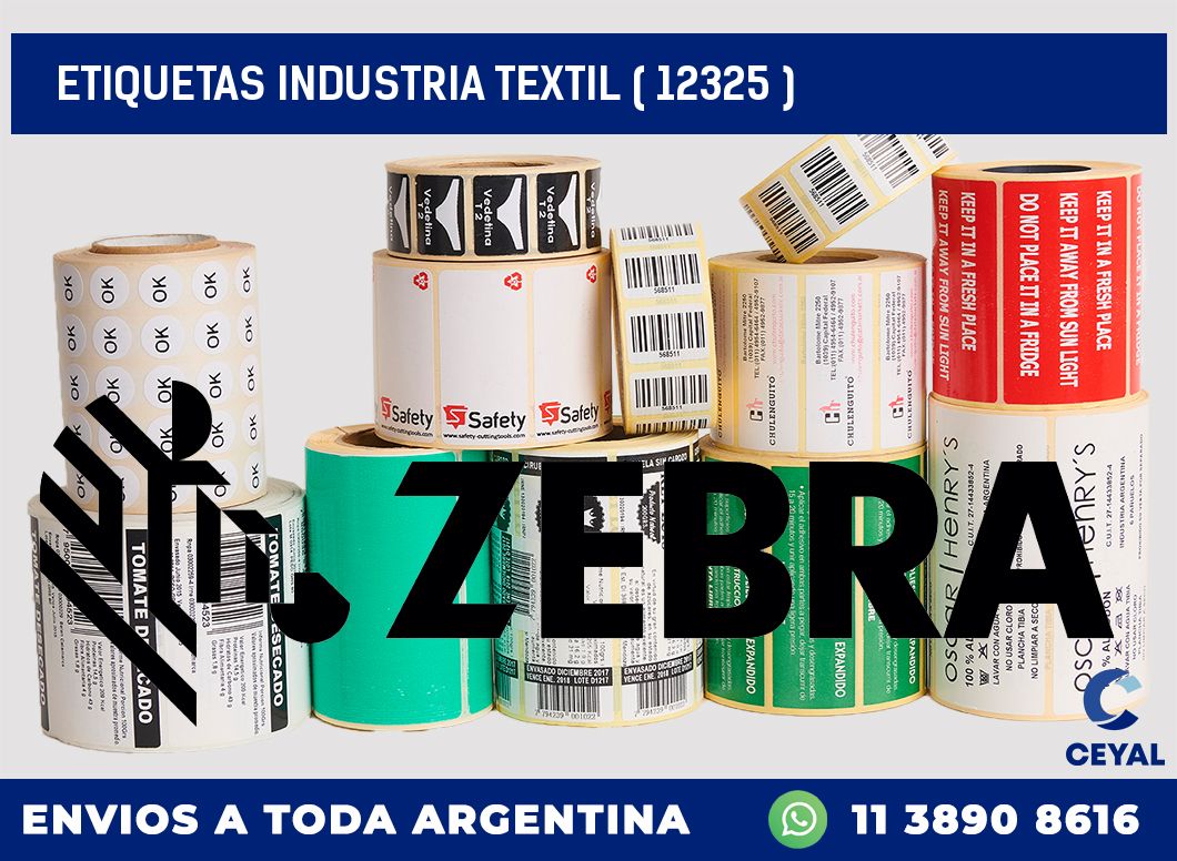 ETIQUETAS INDUSTRIA TEXTIL ( 12325 )