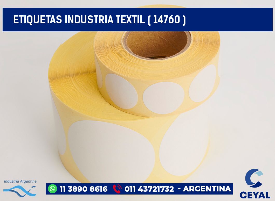 ETIQUETAS INDUSTRIA TEXTIL ( 14760 )