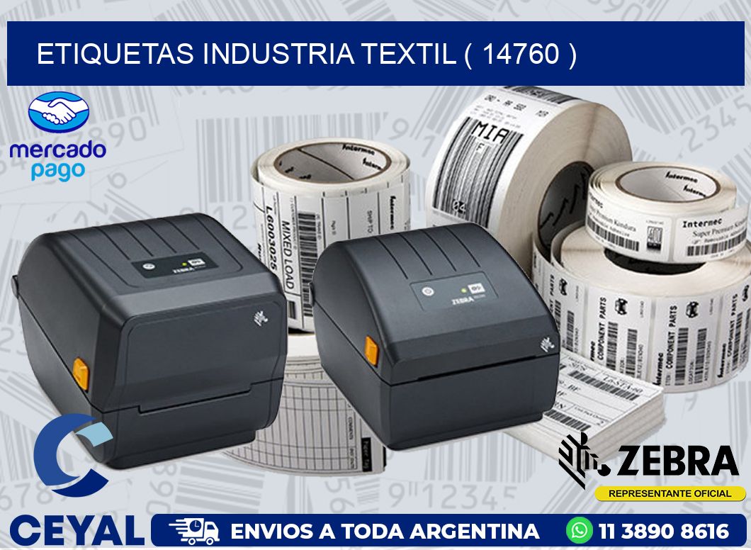 ETIQUETAS INDUSTRIA TEXTIL ( 14760 )