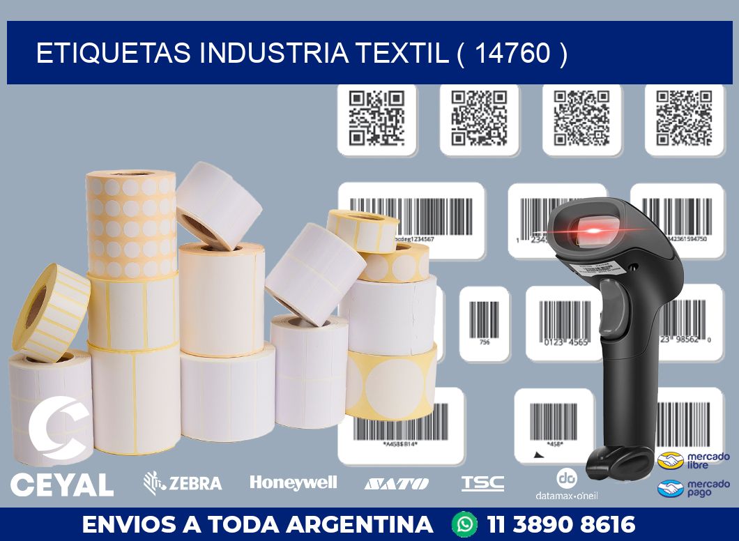 ETIQUETAS INDUSTRIA TEXTIL ( 14760 )