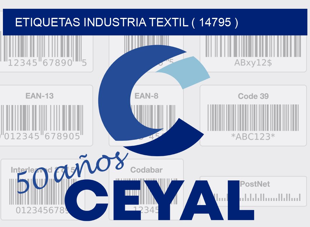 ETIQUETAS INDUSTRIA TEXTIL ( 14795 )