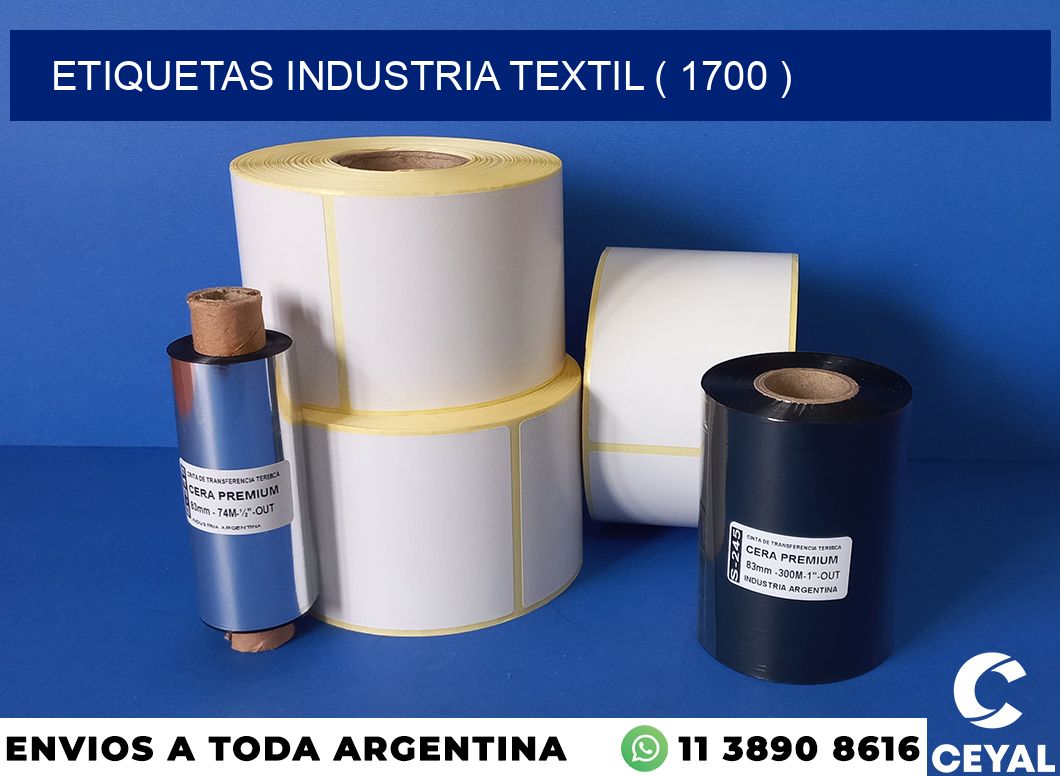 ETIQUETAS INDUSTRIA TEXTIL ( 1700 )