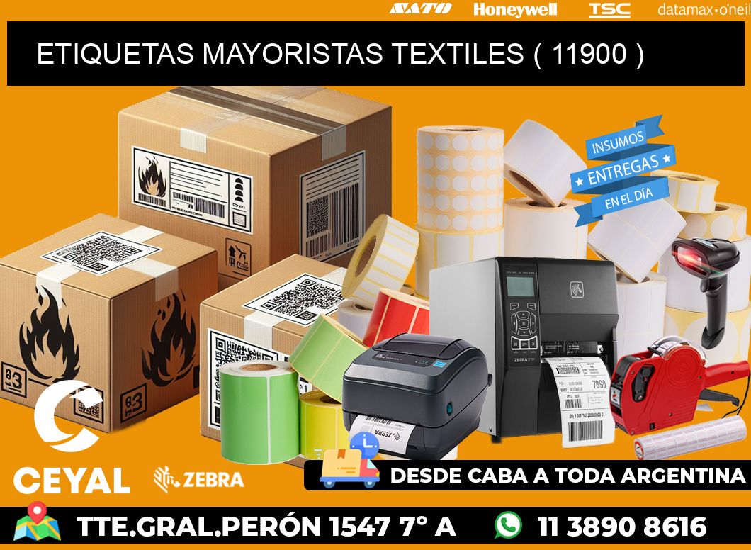 ETIQUETAS MAYORISTAS TEXTILES ( 11900 )