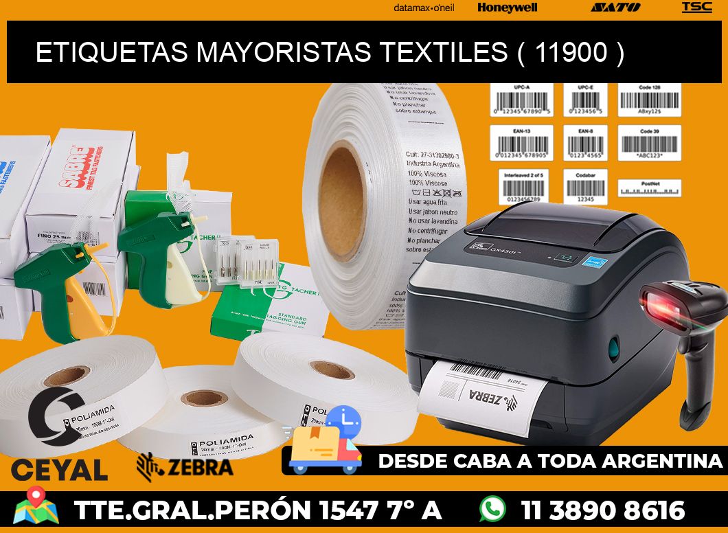 ETIQUETAS MAYORISTAS TEXTILES ( 11900 )