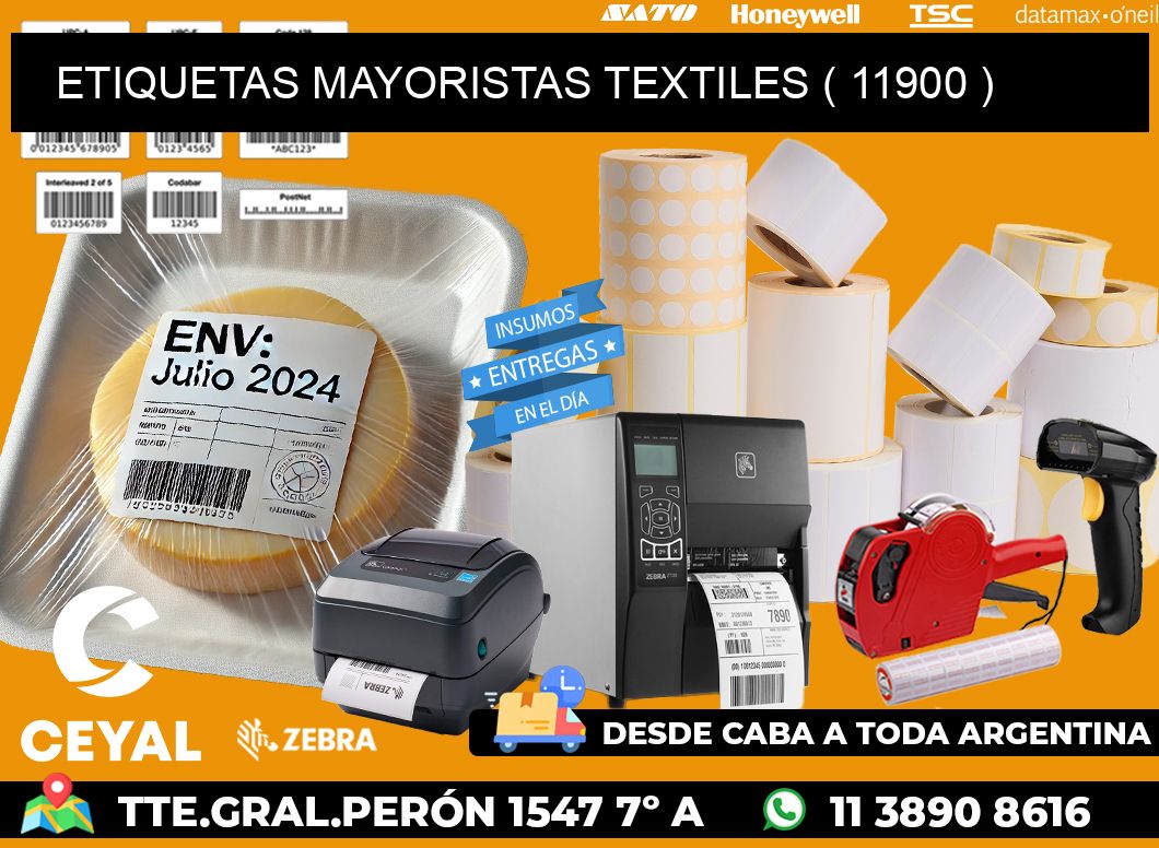 ETIQUETAS MAYORISTAS TEXTILES ( 11900 )