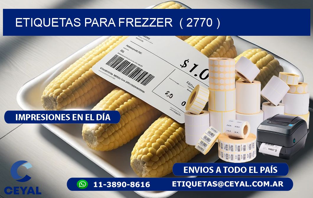 ETIQUETAS PARA FREZZER  ( 2770 )