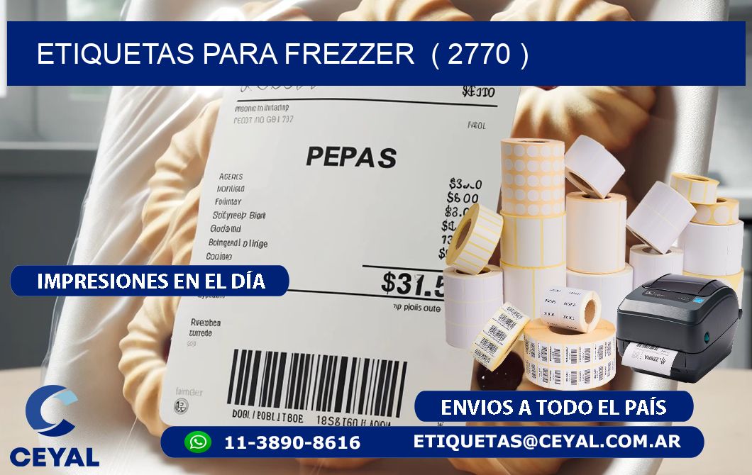 ETIQUETAS PARA FREZZER  ( 2770 )