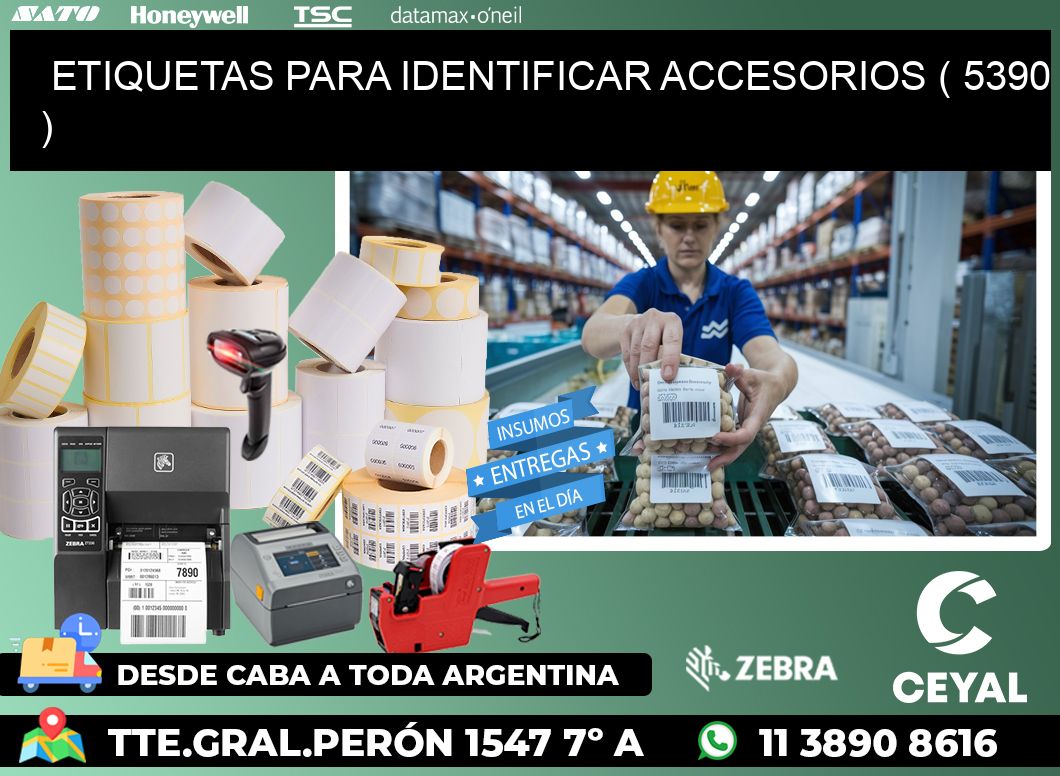 ETIQUETAS PARA IDENTIFICAR ACCESORIOS ( 5390 )