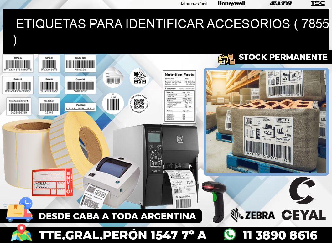 ETIQUETAS PARA IDENTIFICAR ACCESORIOS ( 7855 )