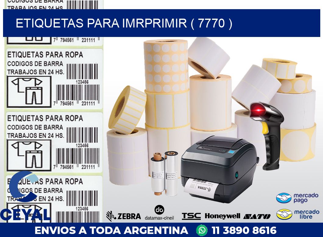 ETIQUETAS PARA IMRPRIMIR ( 7770 )