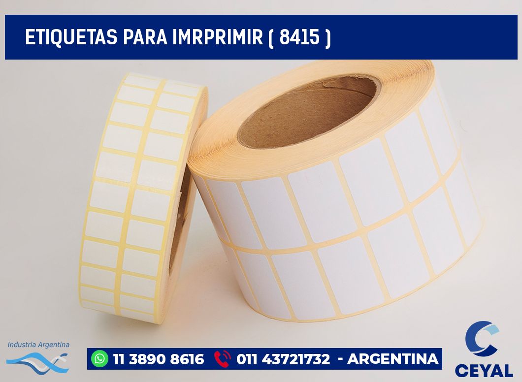 ETIQUETAS PARA IMRPRIMIR ( 8415 )