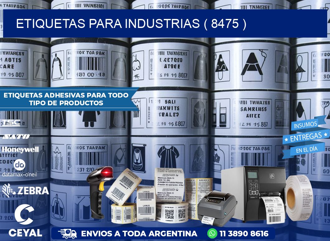 ETIQUETAS PARA INDUSTRIAS ( 8475 )