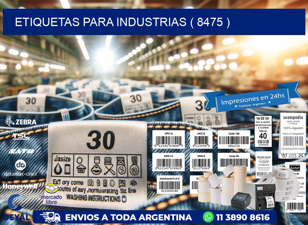 ETIQUETAS PARA INDUSTRIAS ( 8475 )