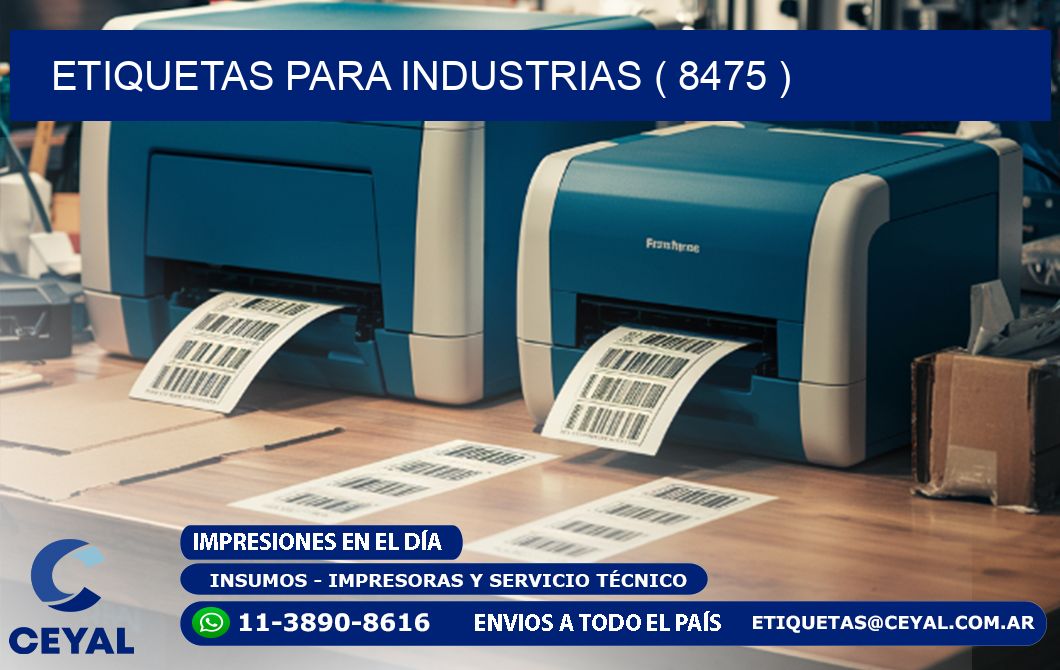 ETIQUETAS PARA INDUSTRIAS ( 8475 )