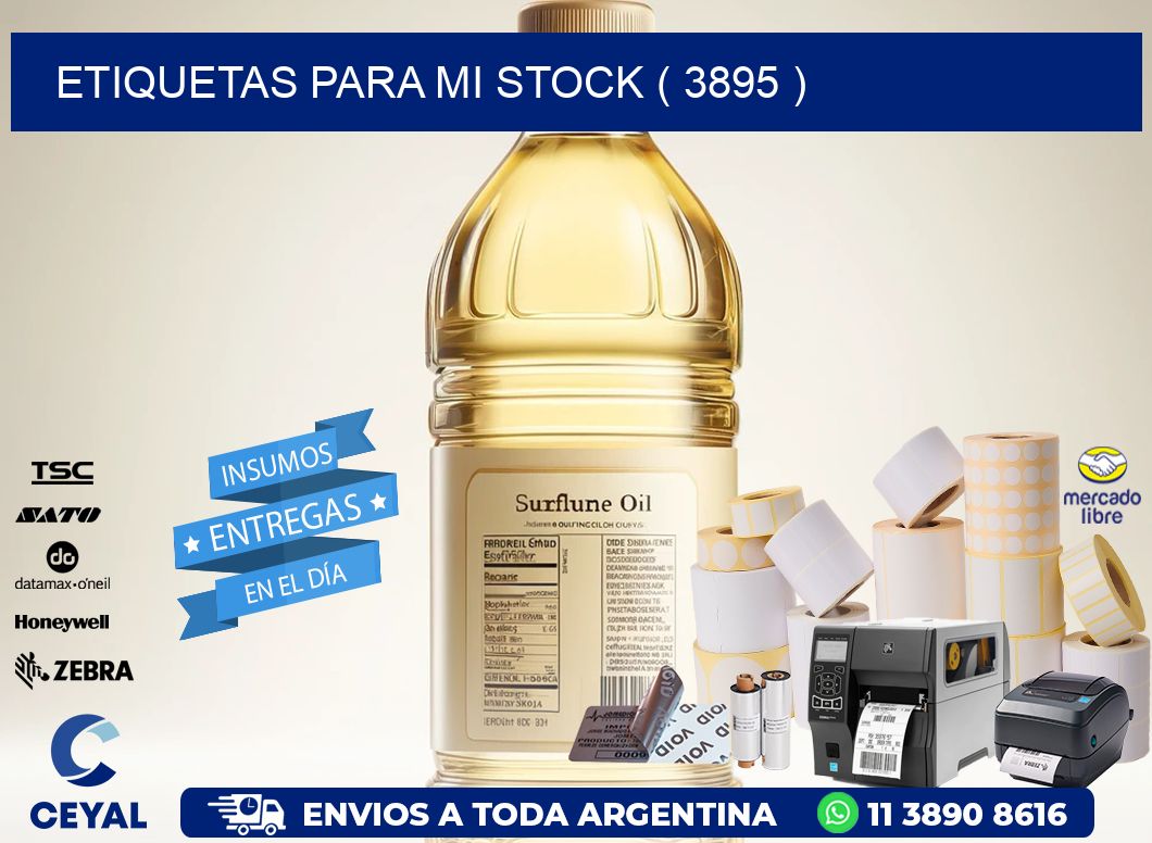 ETIQUETAS PARA MI STOCK ( 3895 )