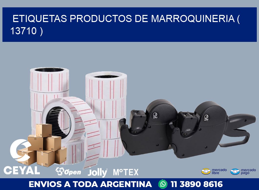 ETIQUETAS PRODUCTOS DE MARROQUINERIA ( 13710 )