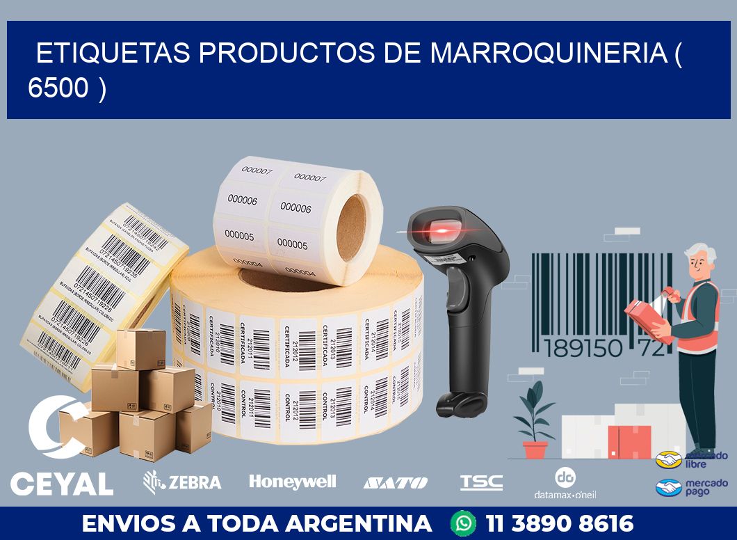 ETIQUETAS PRODUCTOS DE MARROQUINERIA ( 6500 )