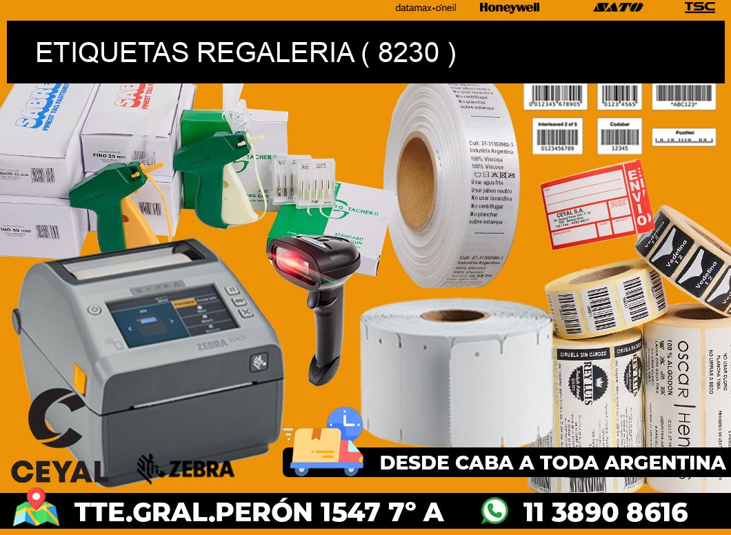 ETIQUETAS REGALERIA ( 8230 )