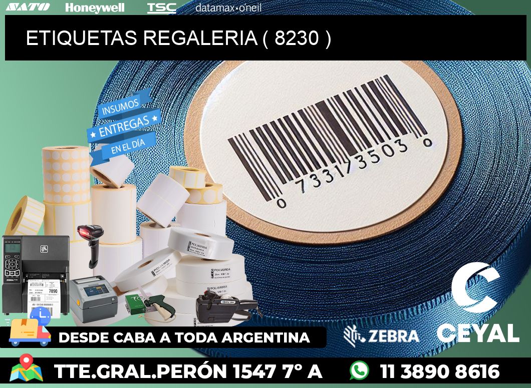 ETIQUETAS REGALERIA ( 8230 )