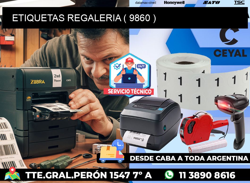 ETIQUETAS REGALERIA ( 9860 )