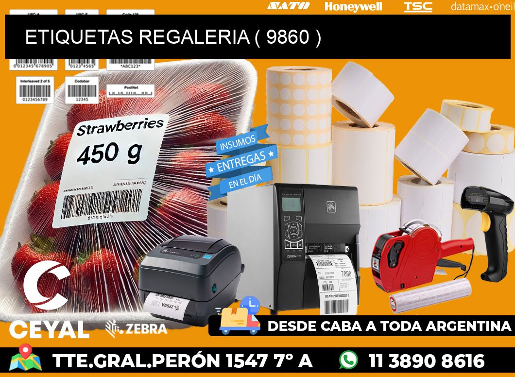 ETIQUETAS REGALERIA ( 9860 )