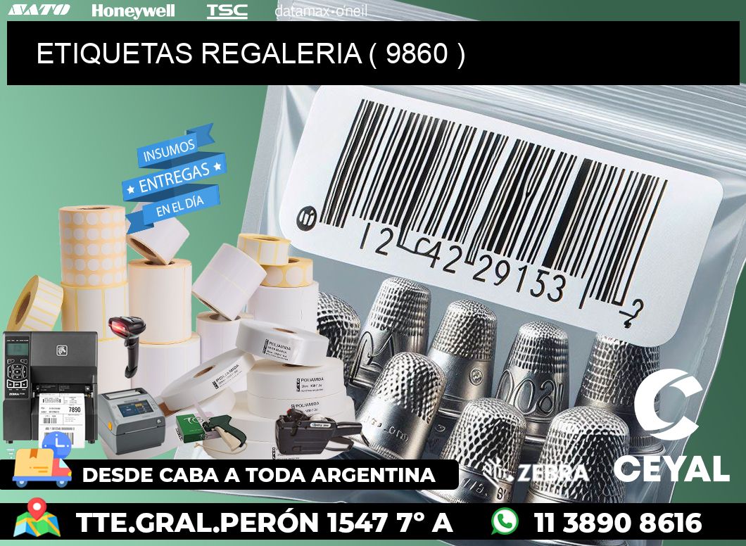 ETIQUETAS REGALERIA ( 9860 )