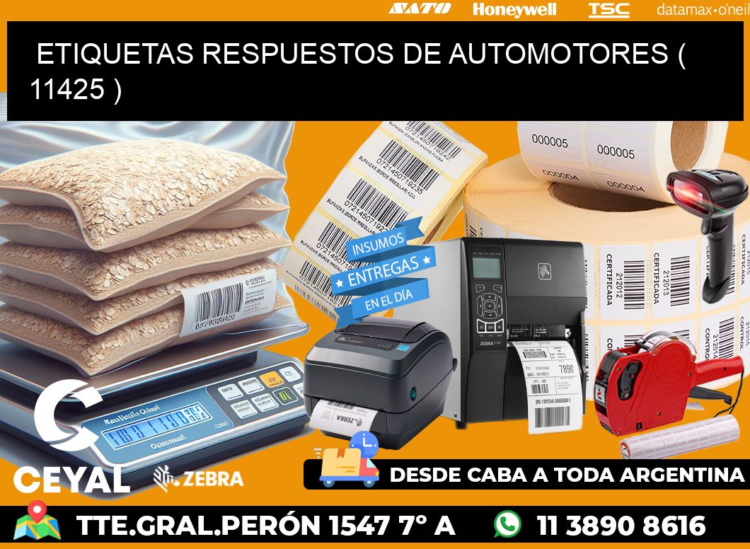 ETIQUETAS RESPUESTOS DE AUTOMOTORES ( 11425 )