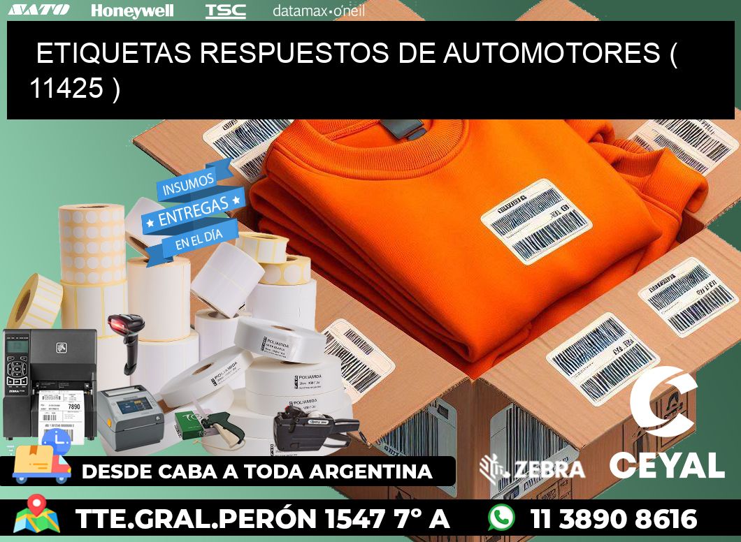 ETIQUETAS RESPUESTOS DE AUTOMOTORES ( 11425 )