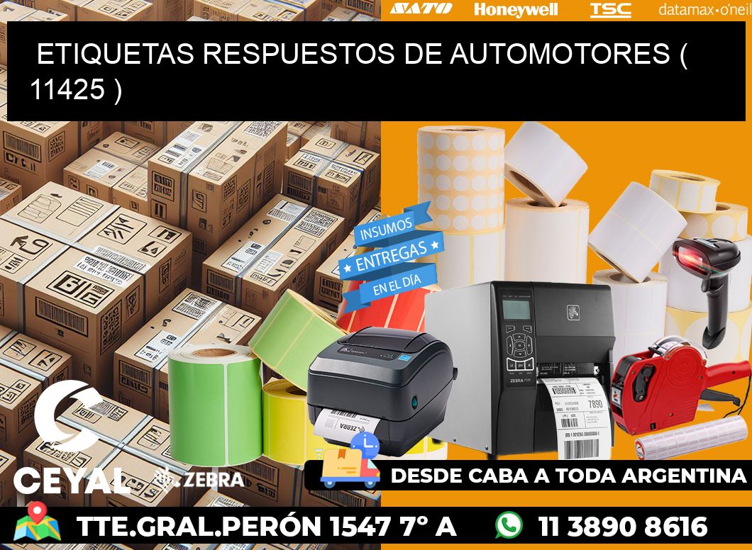 ETIQUETAS RESPUESTOS DE AUTOMOTORES ( 11425 )