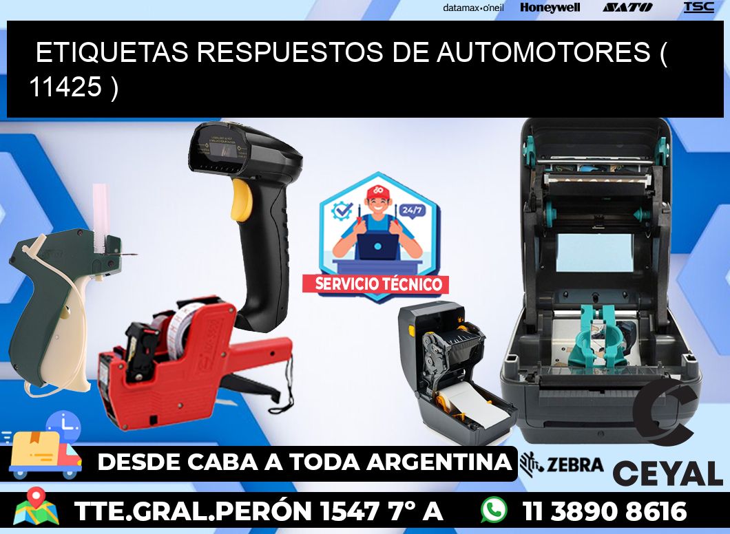 ETIQUETAS RESPUESTOS DE AUTOMOTORES ( 11425 )