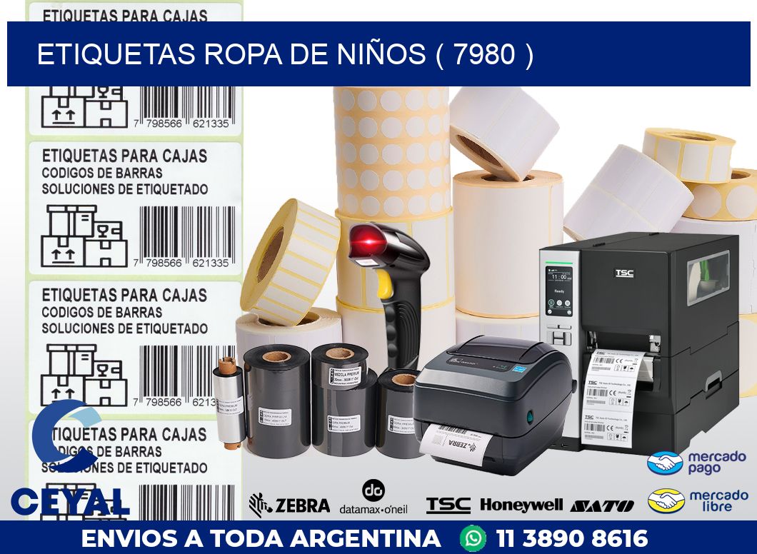 ETIQUETAS ROPA DE NIÑOS ( 7980 )