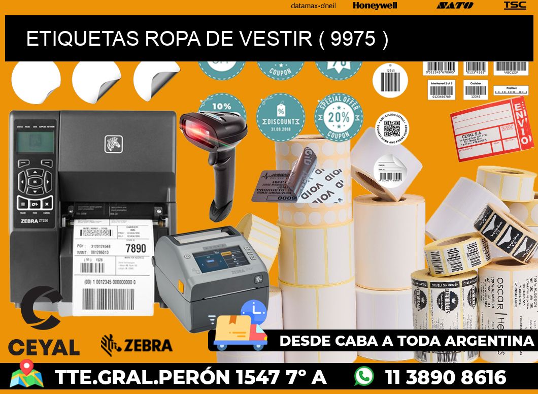 ETIQUETAS ROPA DE VESTIR ( 9975 )