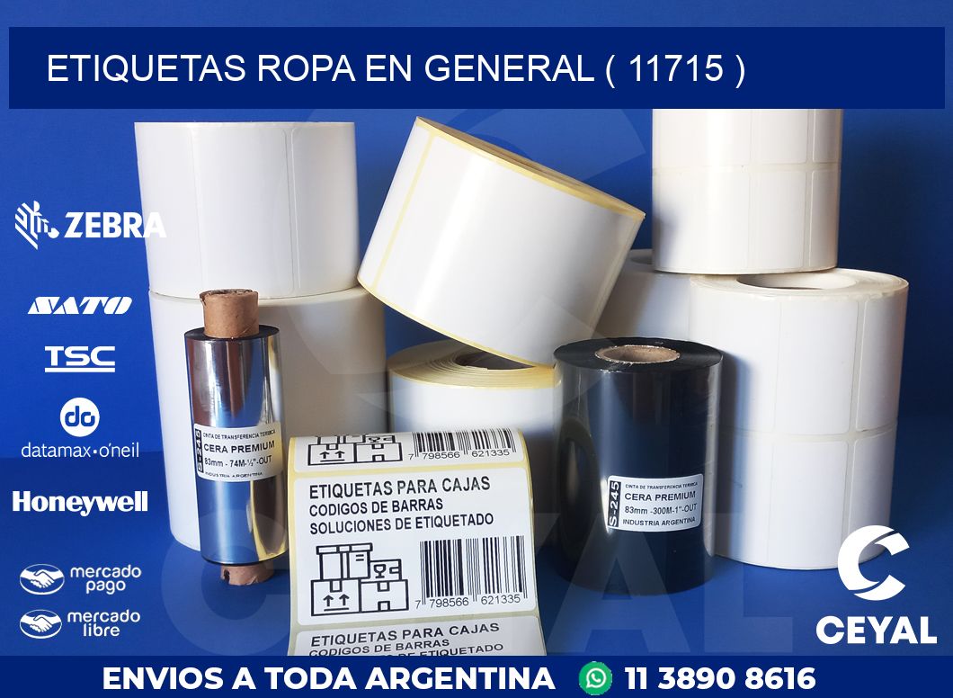 ETIQUETAS ROPA EN GENERAL ( 11715 )