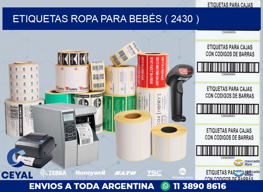 ETIQUETAS ROPA PARA BEBÉS ( 2430 )