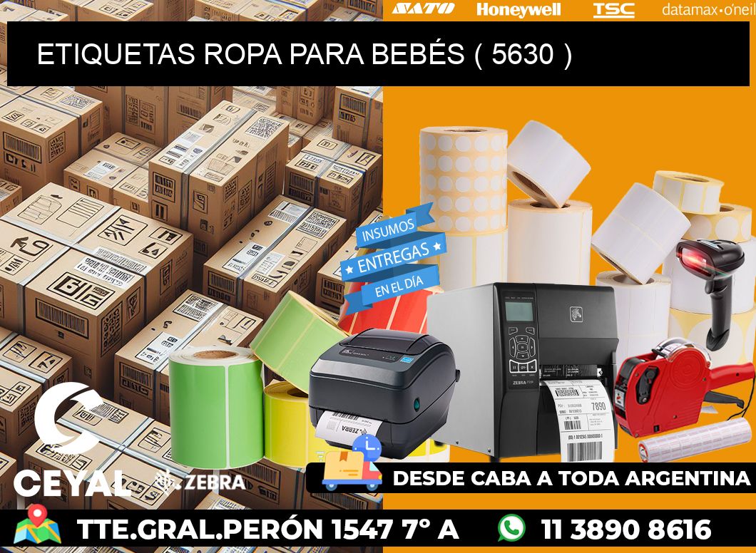 ETIQUETAS ROPA PARA BEBÉS ( 5630 )