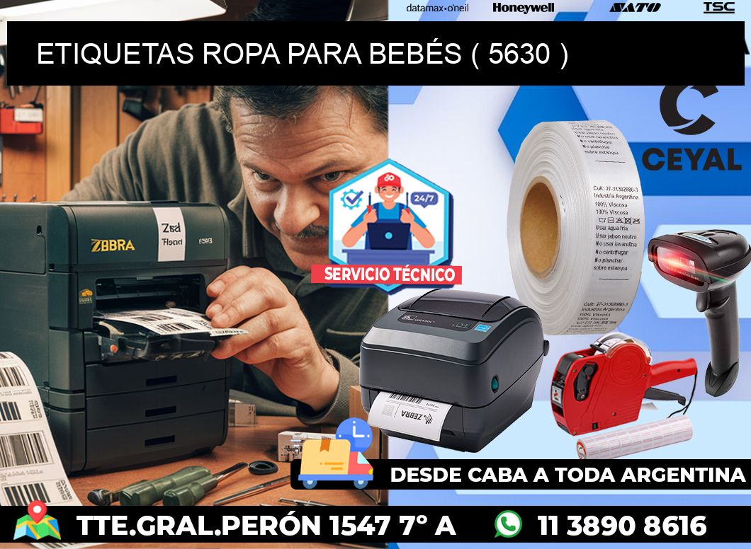 ETIQUETAS ROPA PARA BEBÉS ( 5630 )