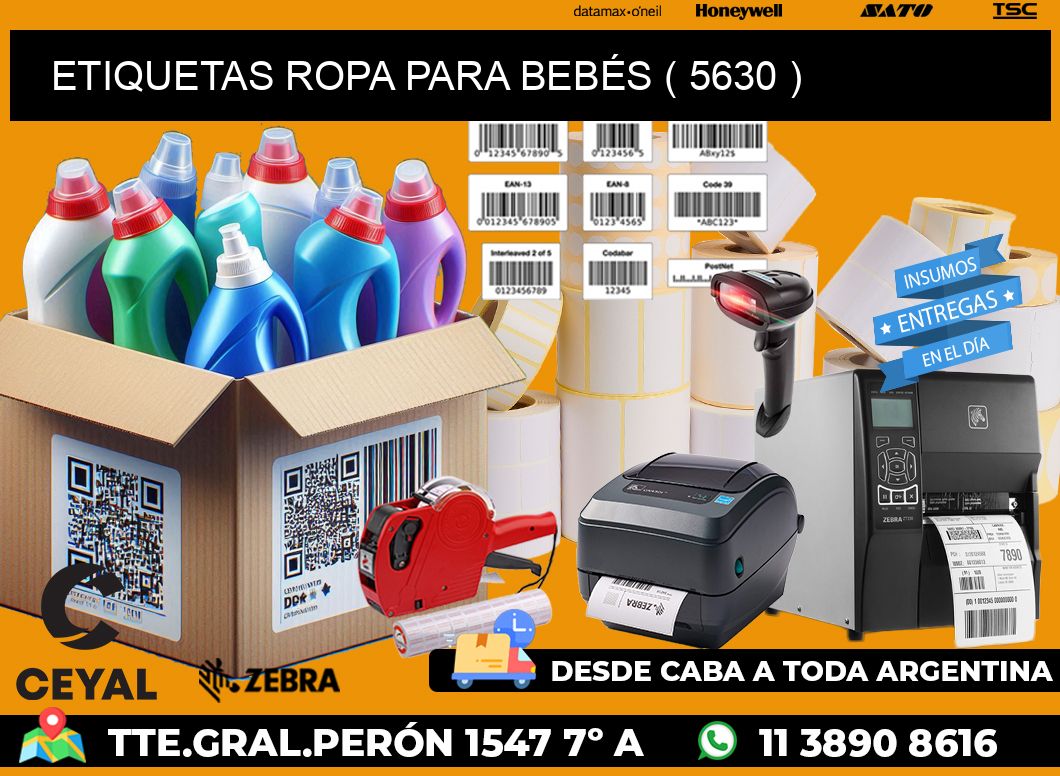 ETIQUETAS ROPA PARA BEBÉS ( 5630 )