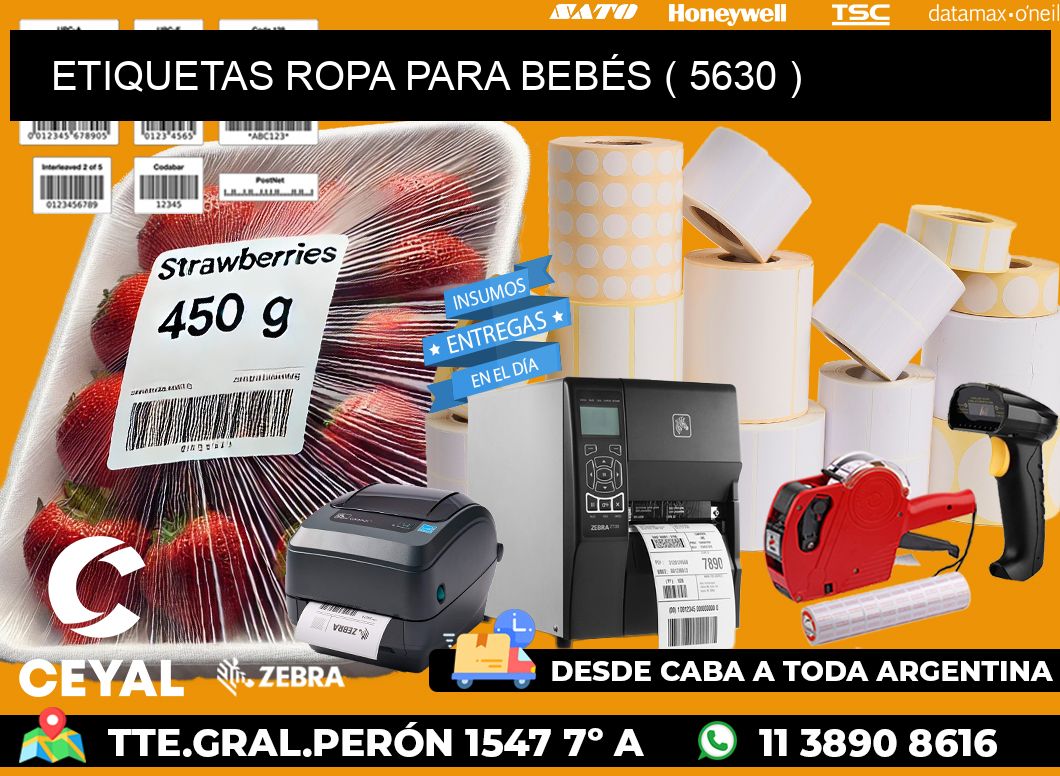 ETIQUETAS ROPA PARA BEBÉS ( 5630 )