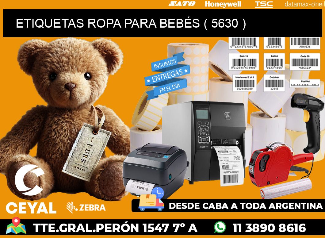 ETIQUETAS ROPA PARA BEBÉS ( 5630 )