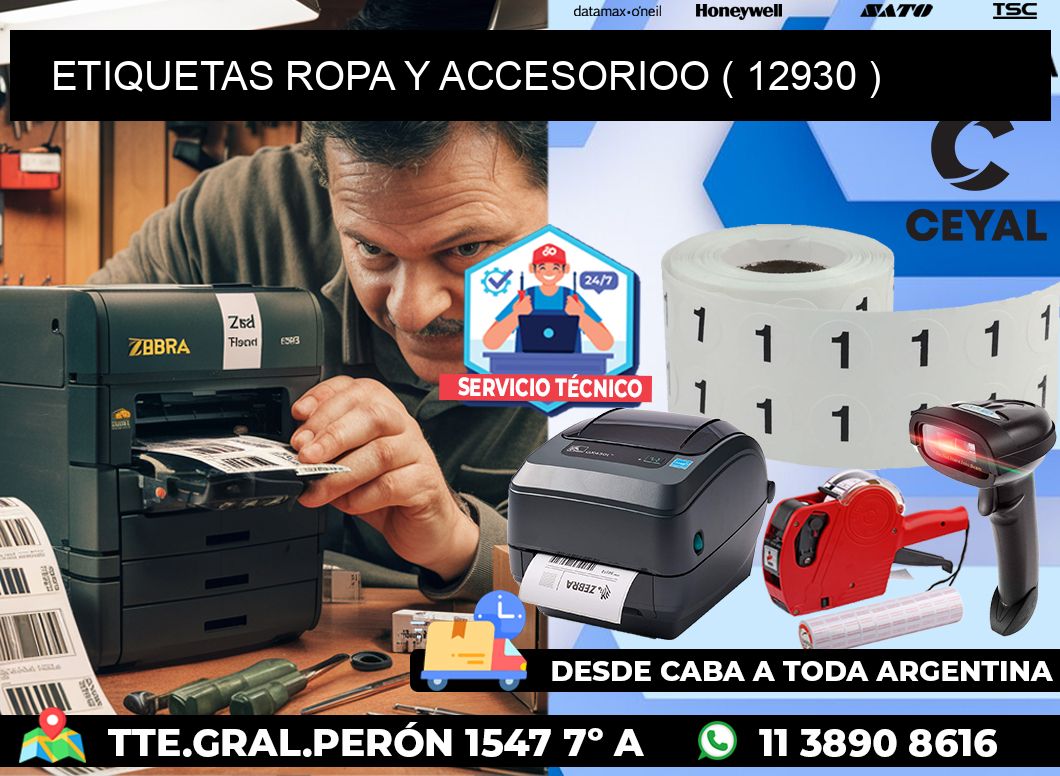 ETIQUETAS ROPA Y ACCESORIOO ( 12930 )