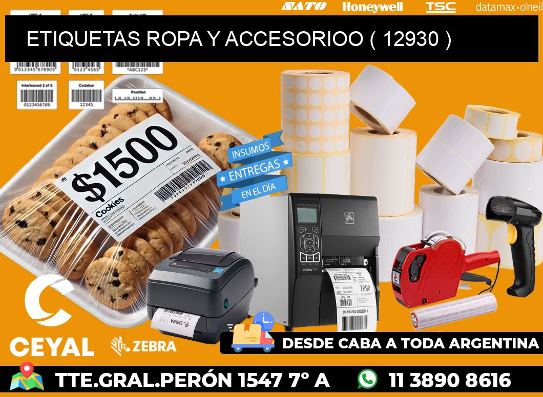 ETIQUETAS ROPA Y ACCESORIOO ( 12930 )