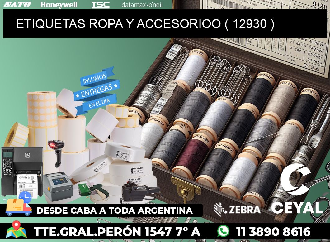 ETIQUETAS ROPA Y ACCESORIOO ( 12930 )